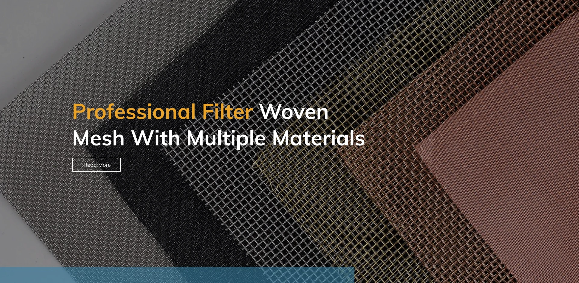 Mesh Woven Filter Profesional dengan banyak bahan